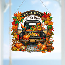 Load image into Gallery viewer, Fall Truck 2D Flat DIY Diamond Art Pendant Diamond Painting Set for Wall Window
