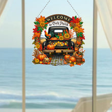 Load image into Gallery viewer, Fall Truck 2D Flat DIY Diamond Art Pendant Diamond Painting Set for Wall Window

