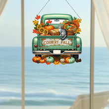 Load image into Gallery viewer, Fall Truck 2D Flat DIY Diamond Art Pendant Diamond Painting Set for Wall Window
