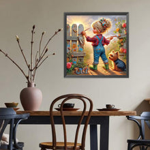 Load image into Gallery viewer, Diamond Painting - Full Round - Cute Child (40*40CM)
