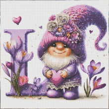 Load image into Gallery viewer, Diamond Painting - Full Round - Letter L Gnome (40*40CM)
