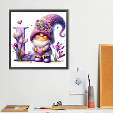 Load image into Gallery viewer, Diamond Painting - Full Round - Letter L Gnome (40*40CM)
