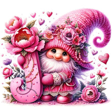 Load image into Gallery viewer, Diamond Painting - Full Round - Letter J Gnome (40*40CM)

