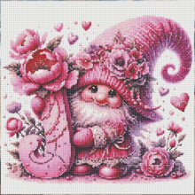 Load image into Gallery viewer, Diamond Painting - Full Round - Letter J Gnome (40*40CM)

