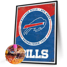 Load image into Gallery viewer, Diamond Painting - Full Round - Buffalo Bills (40*50CM)
