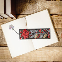 Load image into Gallery viewer, 3Pcs Roses DIY Diamond Painting Bookmark with Pendant for Reading Enthusiasts
