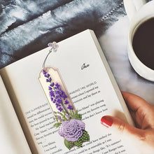 Load image into Gallery viewer, 3Pcs Purple Flowers DIY Diamond Painting Bookmark for Reading Enthusiasts
