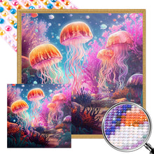 Load image into Gallery viewer, AB Diamond Painting - Full Round - Jellyfish (40*40CM)

