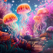 Load image into Gallery viewer, AB Diamond Painting - Full Round - Jellyfish (40*40CM)
