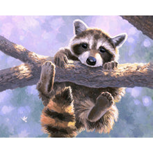 Load image into Gallery viewer, AB Diamond Painting - Full Round - Cute Raccoon (50*40CM)
