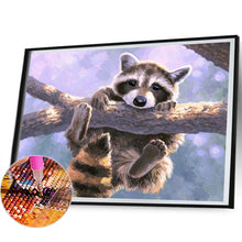 Load image into Gallery viewer, AB Diamond Painting - Full Round - Cute Raccoon (50*40CM)
