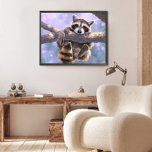 Load image into Gallery viewer, AB Diamond Painting - Full Round - Cute Raccoon (50*40CM)
