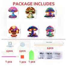Load image into Gallery viewer, 6Pcs DIY Stakes Diamond Painting Kits Diamond Art Kits for Beginners (Mushroom)
