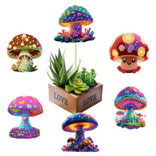 Load image into Gallery viewer, 6Pcs DIY Stakes Diamond Painting Kits Diamond Art Kits for Beginners (Mushroom)
