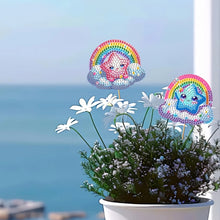 Load image into Gallery viewer, 6Pcs DIY Stakes Diamond Painting Kits Diamond Art Kits for Adults(Rainbow Cloud)
