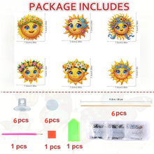 Load image into Gallery viewer, 6Pcs DIY Stakes Diamond Painting Kits Diamond Art Kits for Adults (Smiling Sun)
