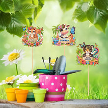 Load image into Gallery viewer, 6Pcs DIY Stakes Diamond Painting Kits Diamond Art Kits (Summer Animals)
