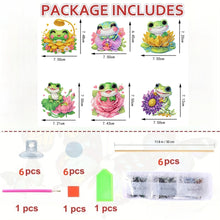 Load image into Gallery viewer, 6Pcs DIY Stakes Diamond Painting Kits Diamond Art Kits for Beginners (Frog)
