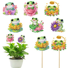 Load image into Gallery viewer, 6Pcs DIY Stakes Diamond Painting Kits Diamond Art Kits for Beginners (Frog)
