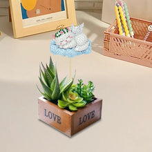 Load image into Gallery viewer, 6Pcs DIY Stakes Diamond Painting Kits Diamond Art Kits for Beginners (Cloud Cat)
