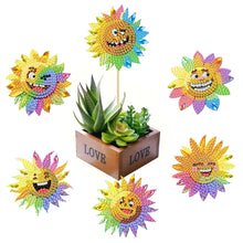 Load image into Gallery viewer, 6Pcs DIY Stakes Diamond Painting Kits Diamond Art Kits for Beginners (Sunflower)
