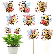 Load image into Gallery viewer, 6Pcs DIY Stakes Diamond Painting Kits Diamond Art Kits for Beginners (Bee)
