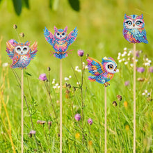Load image into Gallery viewer, 6Pcs DIY Stakes Diamond Painting Kits Diamond Art Kits for Beginners (Owl)
