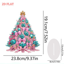 Load image into Gallery viewer, 2D Flat Christmas Tree Print DIY Diamond Painting Tabletop Ornaments Decorations
