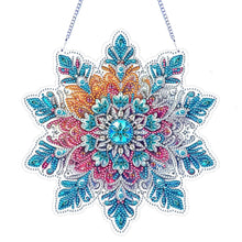 Load image into Gallery viewer, Winter Snowflake 2D Flat DIY Special Shape iamond Art Kits Wall Door Decor
