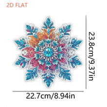Load image into Gallery viewer, Winter Snowflake 2D Flat DIY Special Shape iamond Art Kits Wall Door Decor
