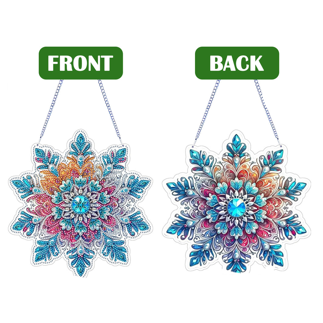 Winter Snowflake 2D Flat DIY Special Shape iamond Art Kits Wall Door Decor