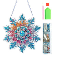 Load image into Gallery viewer, Winter Snowflake 2D Flat DIY Special Shape iamond Art Kits Wall Door Decor
