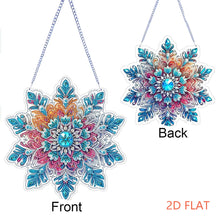 Load image into Gallery viewer, Winter Snowflake 2D Flat DIY Special Shape iamond Art Kits Wall Door Decor
