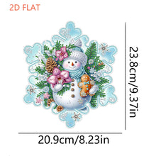Load image into Gallery viewer, Winter Snowflake 2D Flat DIY Special Shape iamond Art Kits Wall Door Decor
