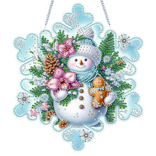 Load image into Gallery viewer, Winter Snowflake 2D Flat DIY Special Shape iamond Art Kits Wall Door Decor
