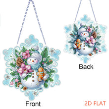 Load image into Gallery viewer, Winter Snowflake 2D Flat DIY Special Shape iamond Art Kits Wall Door Decor
