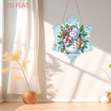 Load image into Gallery viewer, Winter Snowflake 2D Flat DIY Special Shape iamond Art Kits Wall Door Decor
