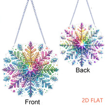 Load image into Gallery viewer, Winter Snowflake 2D Flat DIY Special Shape iamond Art Kits Wall Door Decor
