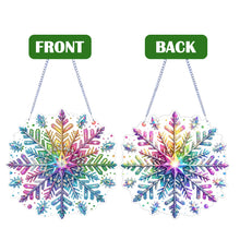 Load image into Gallery viewer, Winter Snowflake 2D Flat DIY Special Shape iamond Art Kits Wall Door Decor
