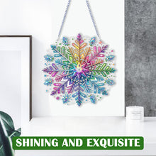 Load image into Gallery viewer, Winter Snowflake 2D Flat DIY Special Shape iamond Art Kits Wall Door Decor
