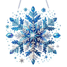 Load image into Gallery viewer, Winter Snowflake 2D Flat DIY Special Shape iamond Art Kits Wall Door Decor
