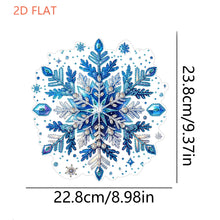 Load image into Gallery viewer, Winter Snowflake 2D Flat DIY Special Shape iamond Art Kits Wall Door Decor
