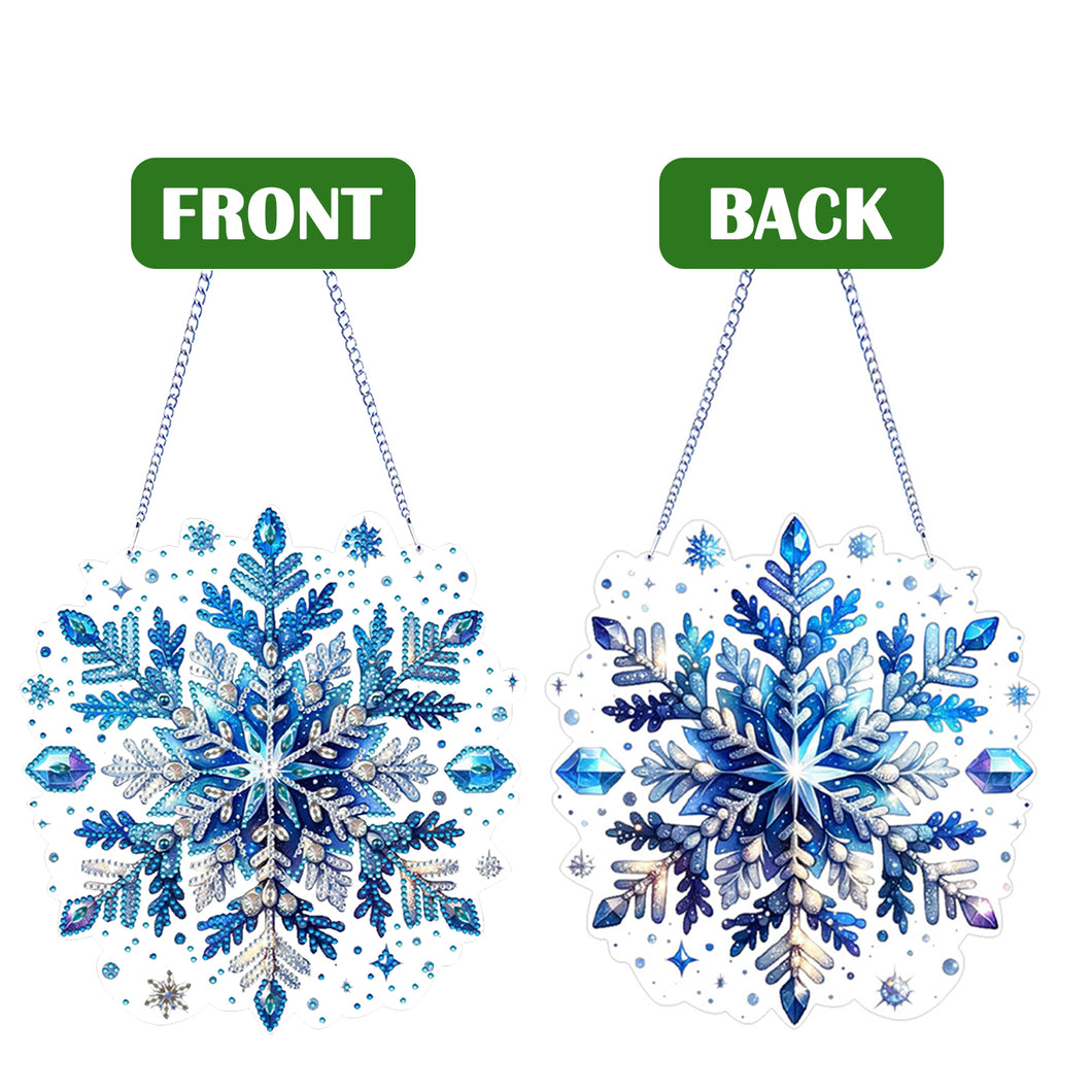 Winter Snowflake 2D Flat DIY Special Shape iamond Art Kits Wall Door Decor