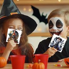 Load image into Gallery viewer, 6PCS DIY Diamond Art Greeting Cards Halloween Designs for Celebrations (H032)
