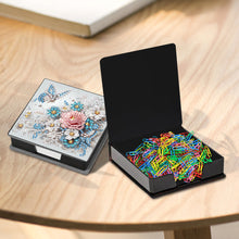 Load image into Gallery viewer, Leather Flower Diamond Painting Notecard Box with 160 Sheets of Paper for Adults

