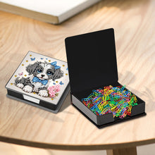 Load image into Gallery viewer, Leather Dog Diamond Painting Notecard Box with 160 Sheets of Paper for Adults
