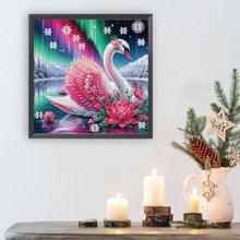 Load image into Gallery viewer, Diamond Painting - Partial Special Shaped - Swan (30*30CM)
