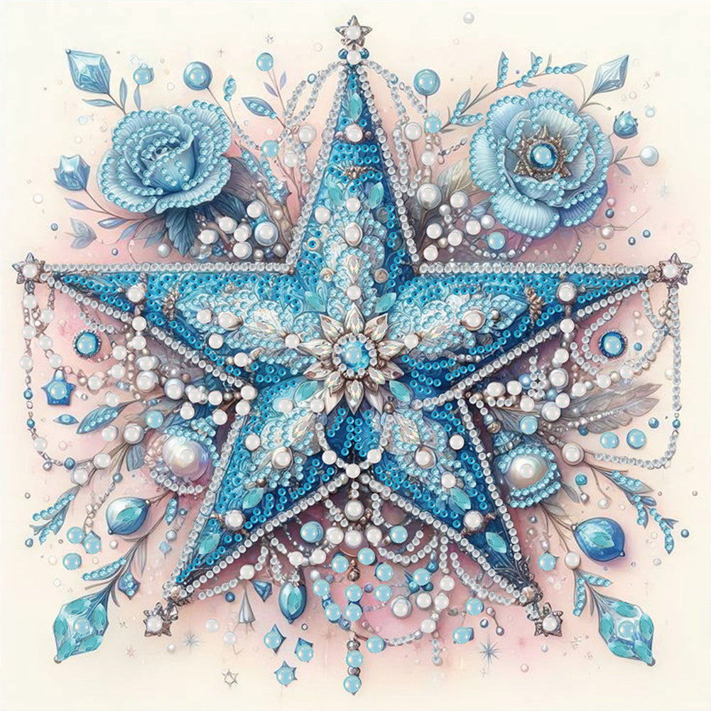 Diamond Painting - Partial Special Shaped - Pentacle (30*30CM)