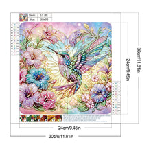Load image into Gallery viewer, Diamond Painting - Partial Special Shaped - Hummingbird And Flower (30*30CM)
