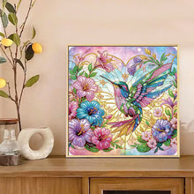 Load image into Gallery viewer, Diamond Painting - Partial Special Shaped - Hummingbird And Flower (30*30CM)
